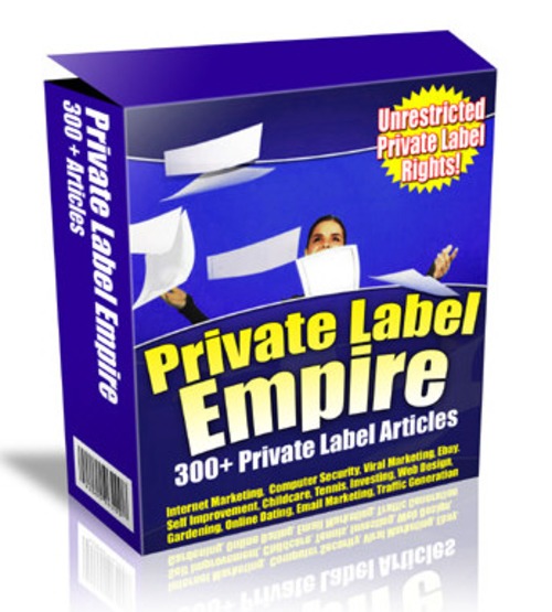 Product picture HOT - Private Label Empire - 300+ ebook Articles w PLR right