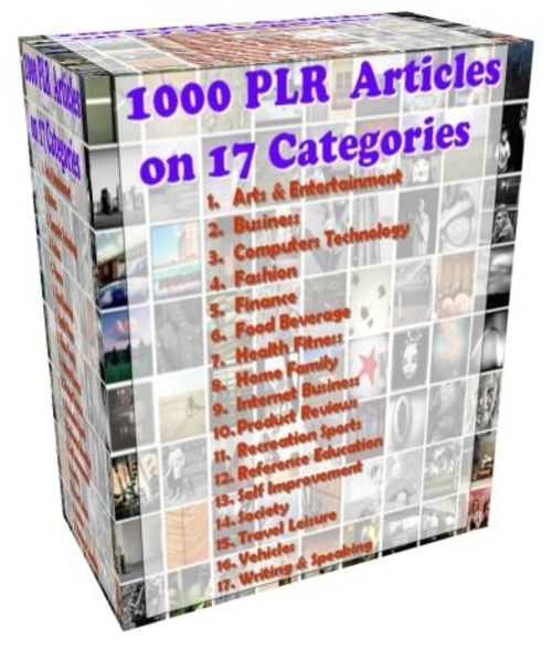 Product picture 1000 High Quality PLR Articles in 17 Different Niches and Ca